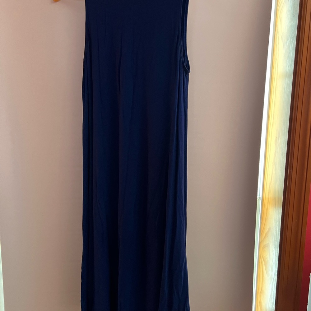 Elegant Navy Blue Maxi Dress